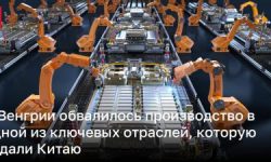 В Венгрии обвалилось производство в одной из ключевых отраслей, которую отдали Китаю